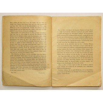 Soldiers handbook from the chapter, Soldiers friend -Adolf Hitler. Espenlaub militaria